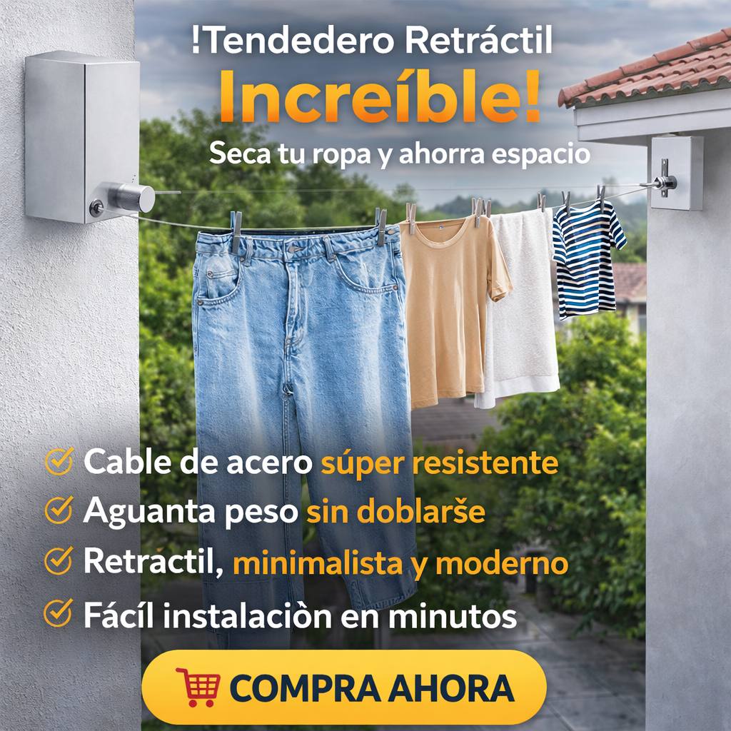 🧺✨ TENDEDERO RETRÁCTIL✨🧺