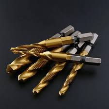 Kit de 6 brocas giratorias HSS Recubiertas de Titanio