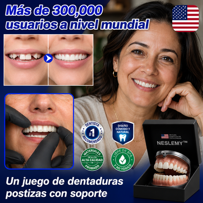 🦷 Set de Prótesis Dentales de Soporte Esquelético Total