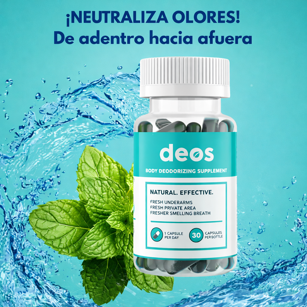 🌿✨ DEOS™ El desodorante interno que elimina el mal olor desde la raíz 💚