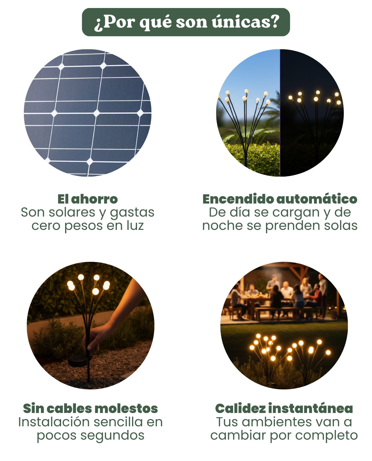 🌟 Ramo de Luces Solares LED – ¡Ilumina tu Jardín con Magia! 🌟